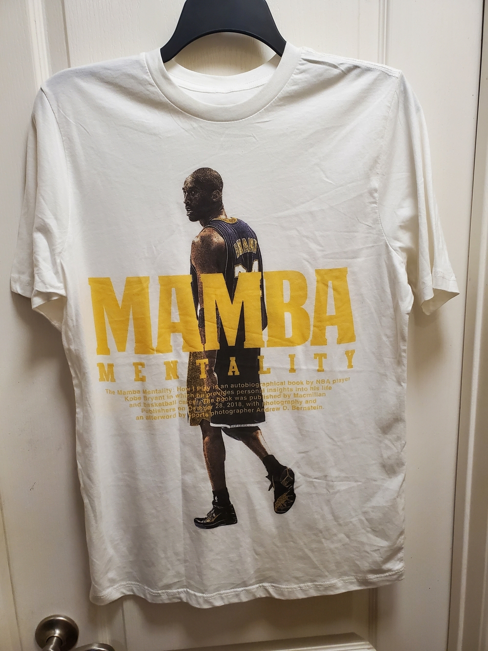 Mamba Mentality Graphic Tee - White/Yellow